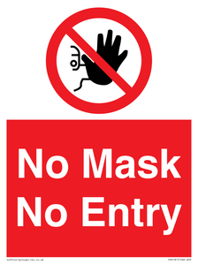 No Mask No Entry